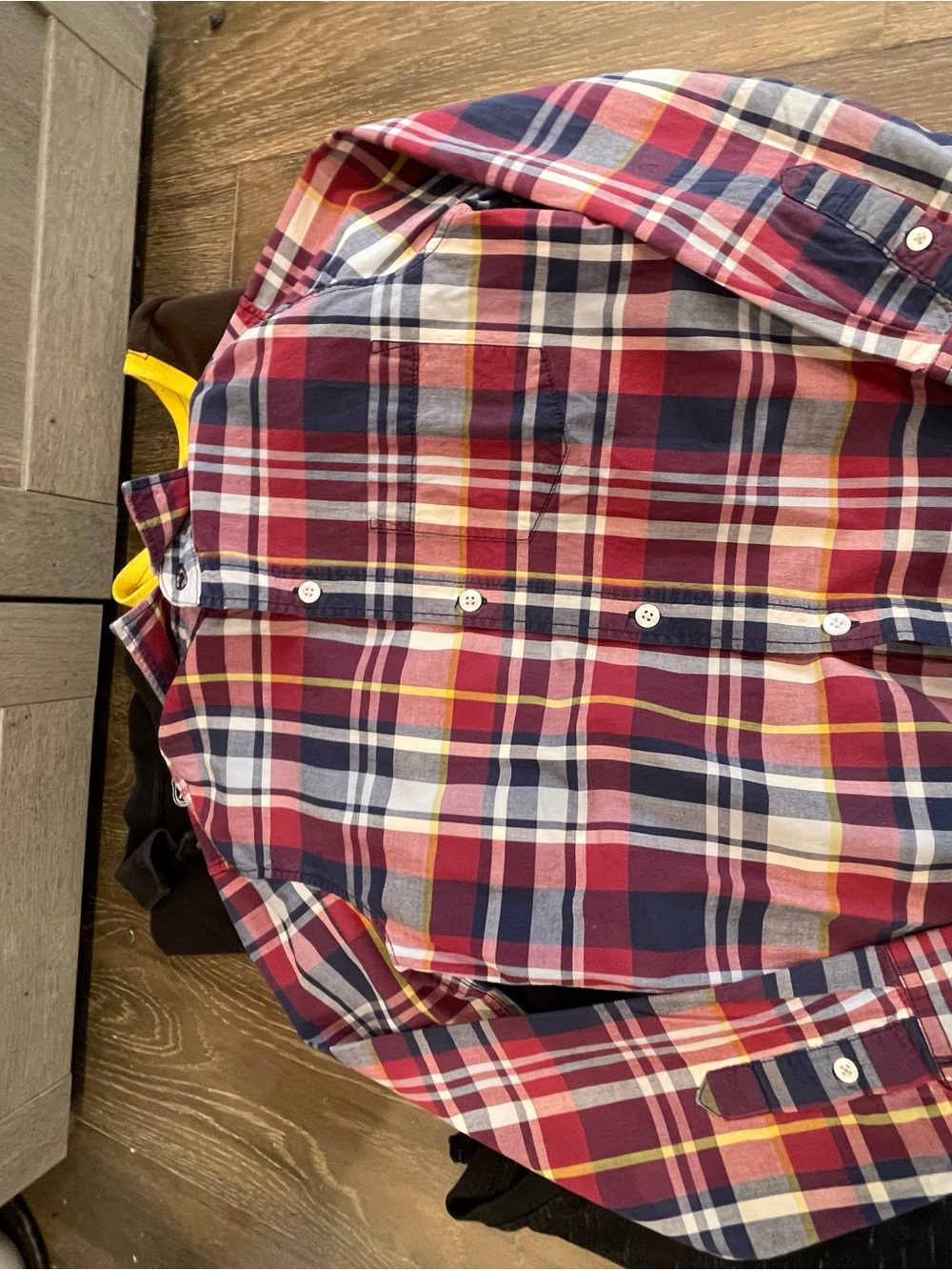 Kids Plaid Button-Up Shirt - Multicolor - Picture 3 of 8
